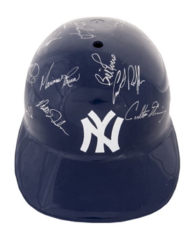 1993-1994 Albany-Colonie Yankees Team Signed Helmet  with Jeter, Rivera, and Pettitte